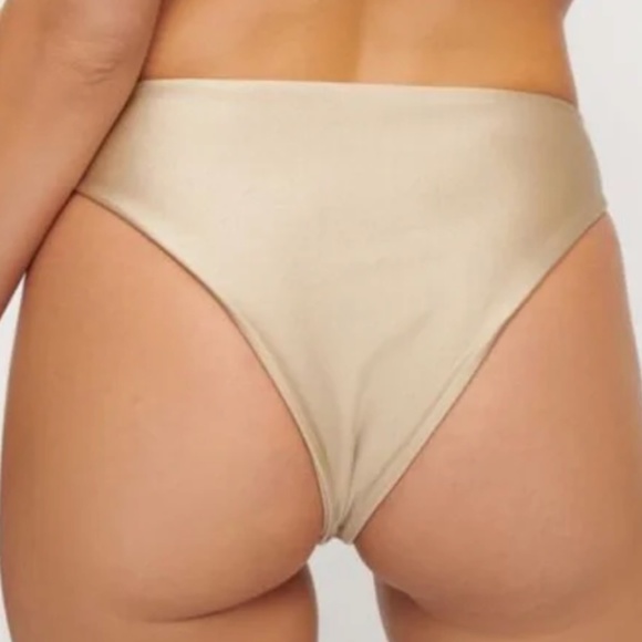 Brown Ischia Shiny Bikini Bottom - Picture 3 of 3